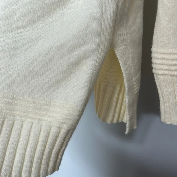 Anthropologie Margarita Tunic Sweater Cream Button S - Picture 7 of 7